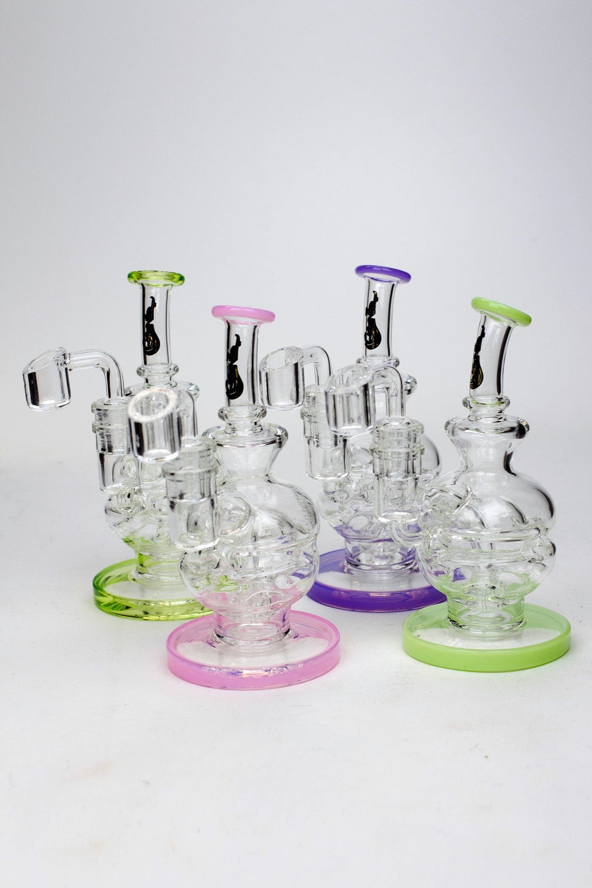 6" Genie Double Glass Recycler Dab Rig Canada