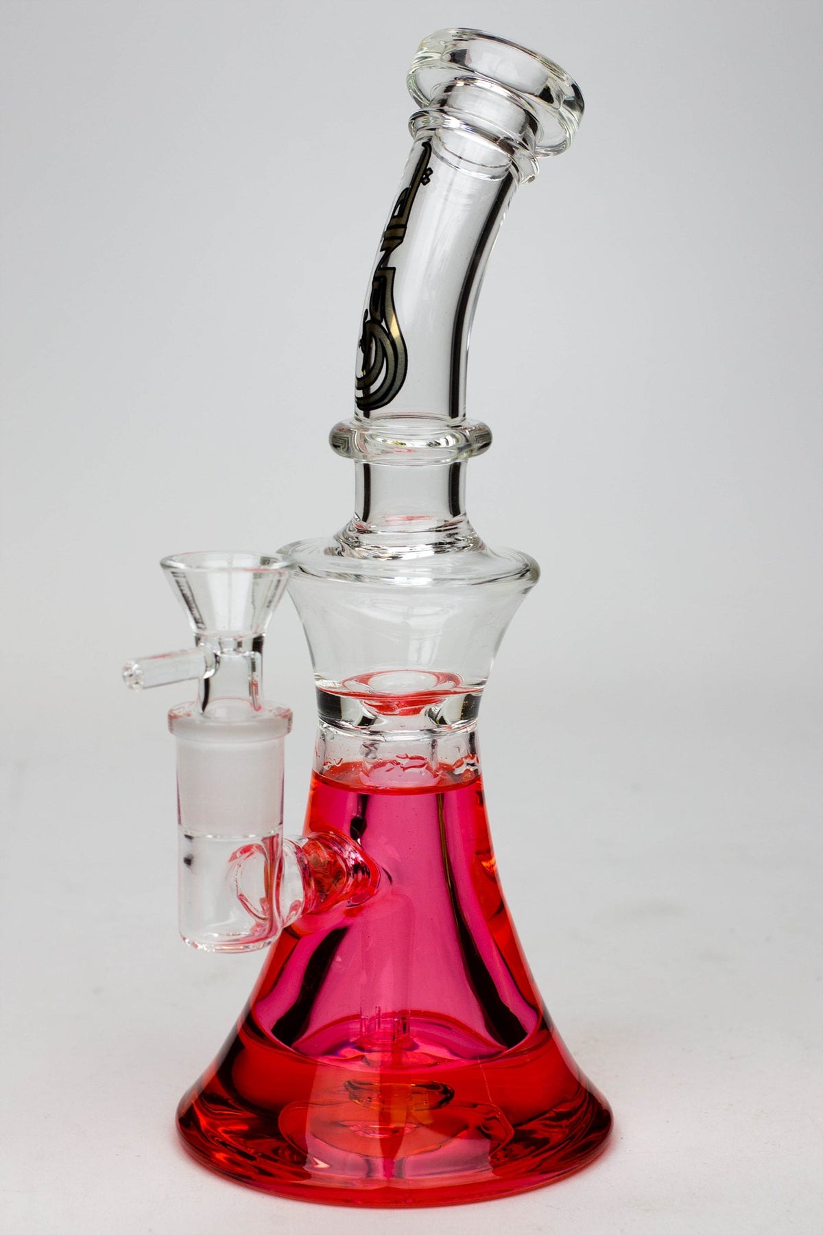 FrostFlow 9" GENIE Glass Beaker Bong - Canada - Red