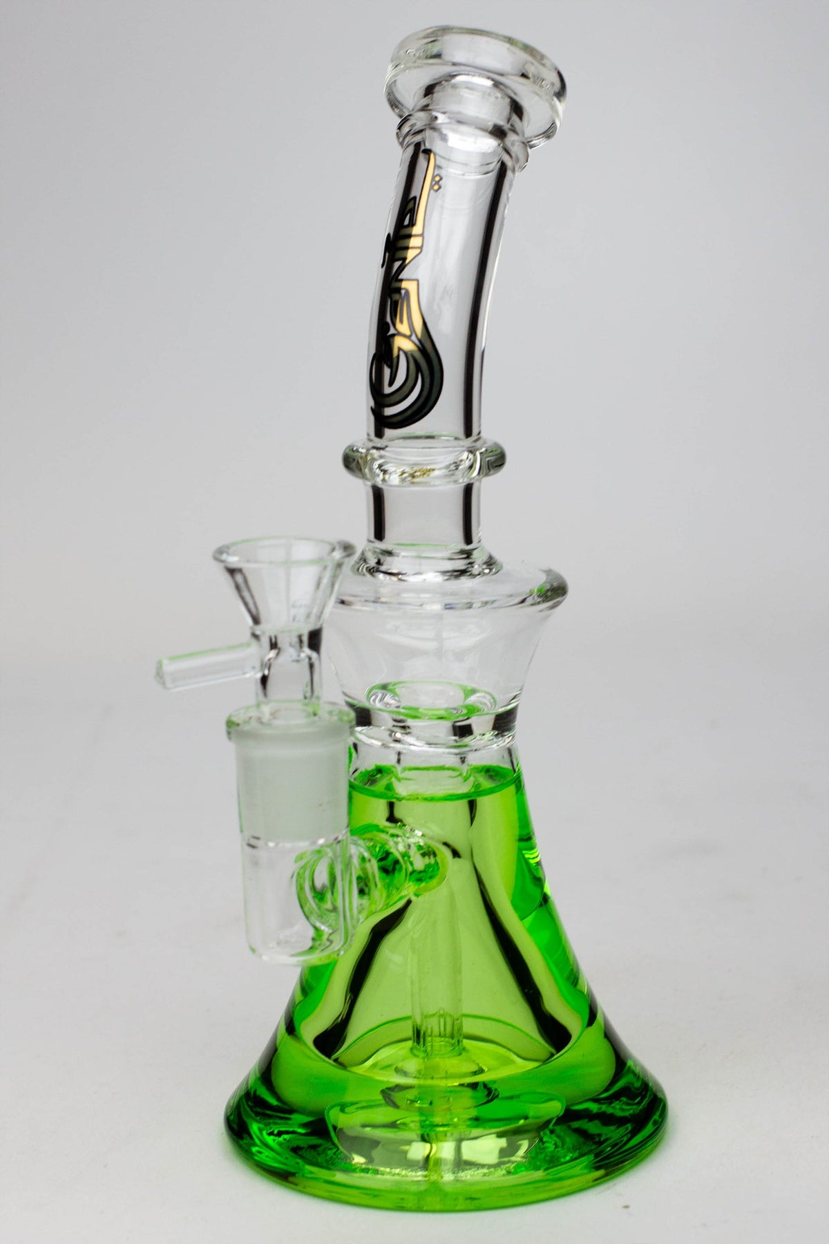 FrostFlow 9" GENIE Glass Beaker Bong - Canada - Green