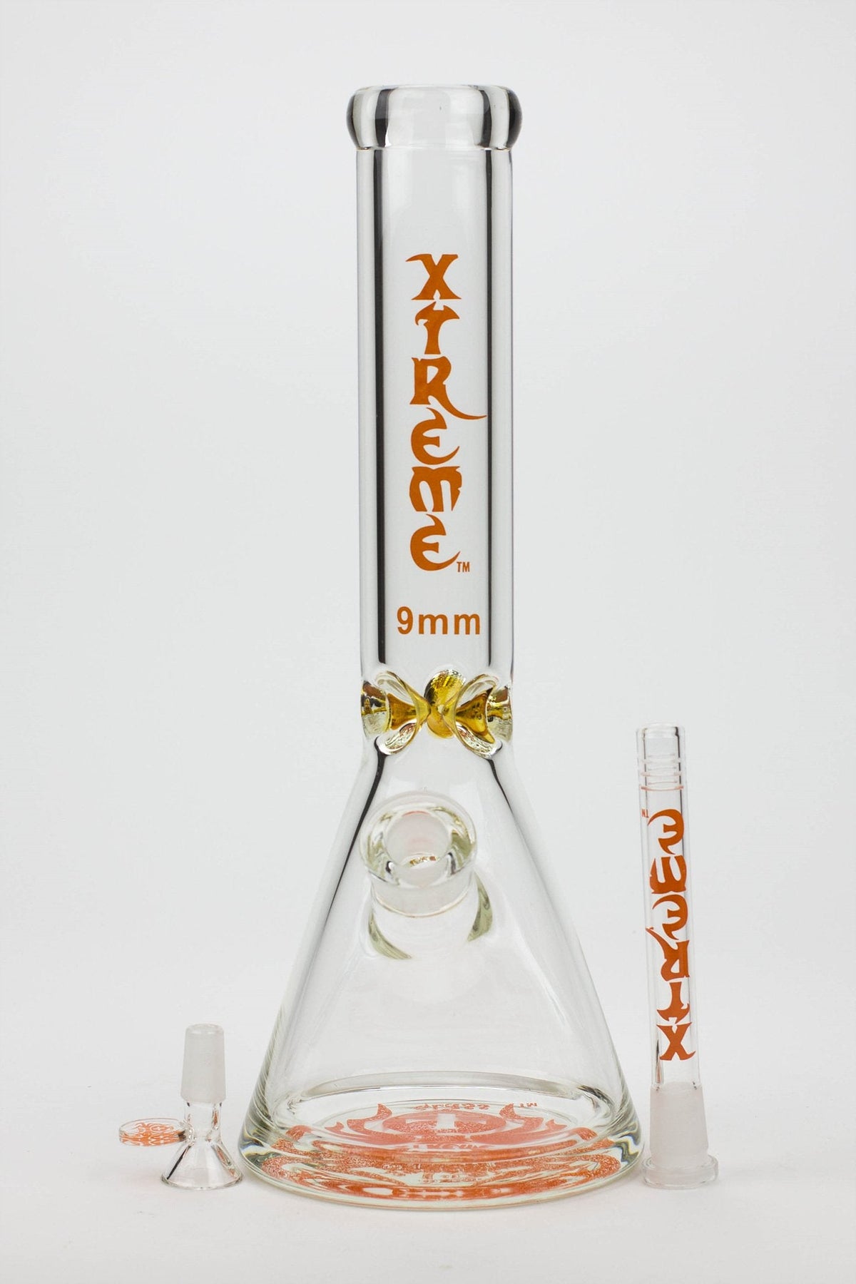 14 Inch Scientific Beaker Bong with bowl piece and downstem by XTREME Glass