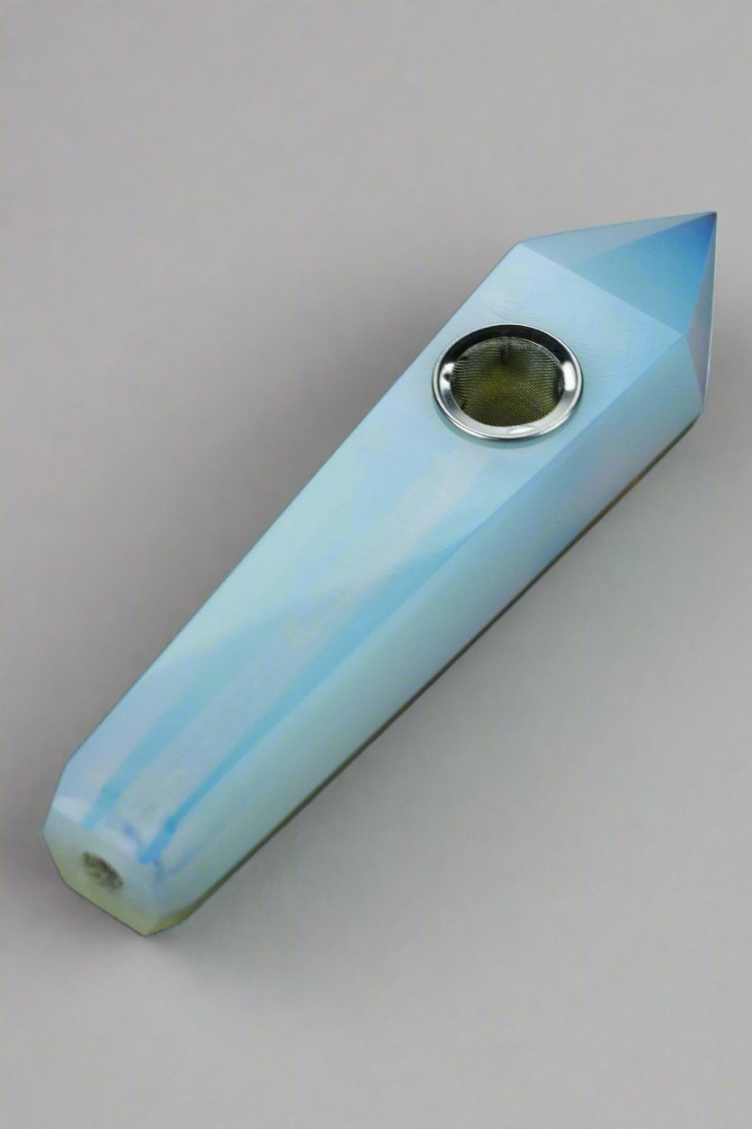  Natural Opal Blue Quartz Pipe Sold In Canada