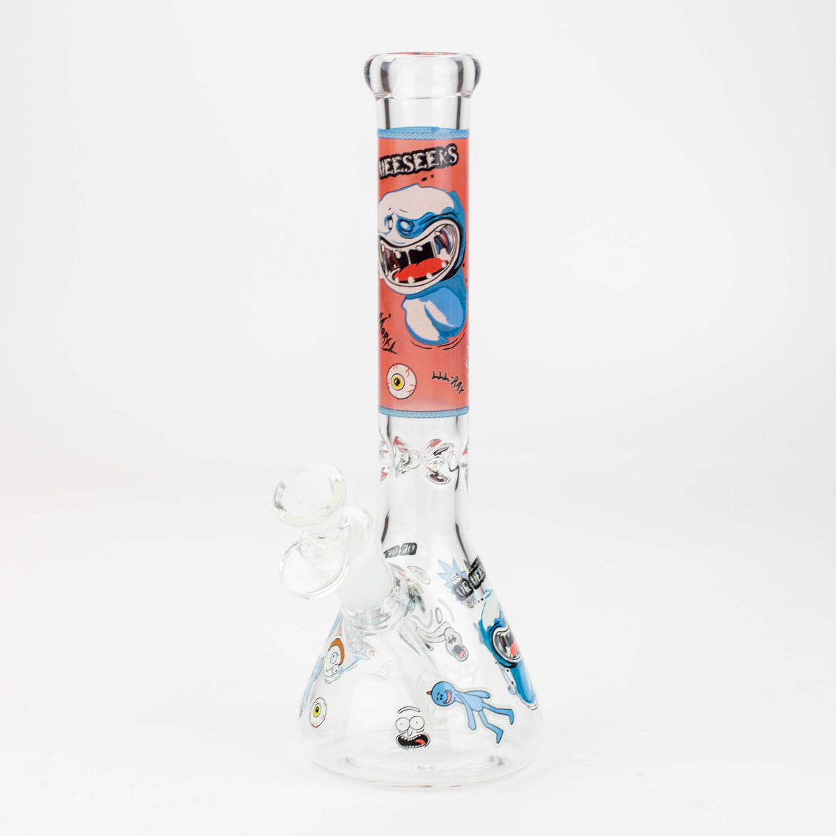 10" Rick And Morty Glass Beaker Bong - Meeseeks Glass Bong