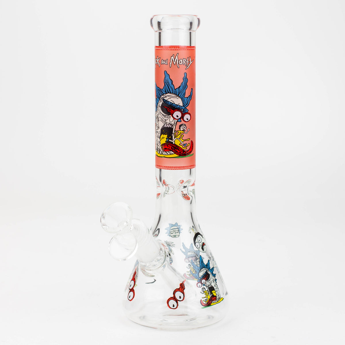 10" Rick And Morty Glass Beaker Bong - Cosmic Hell