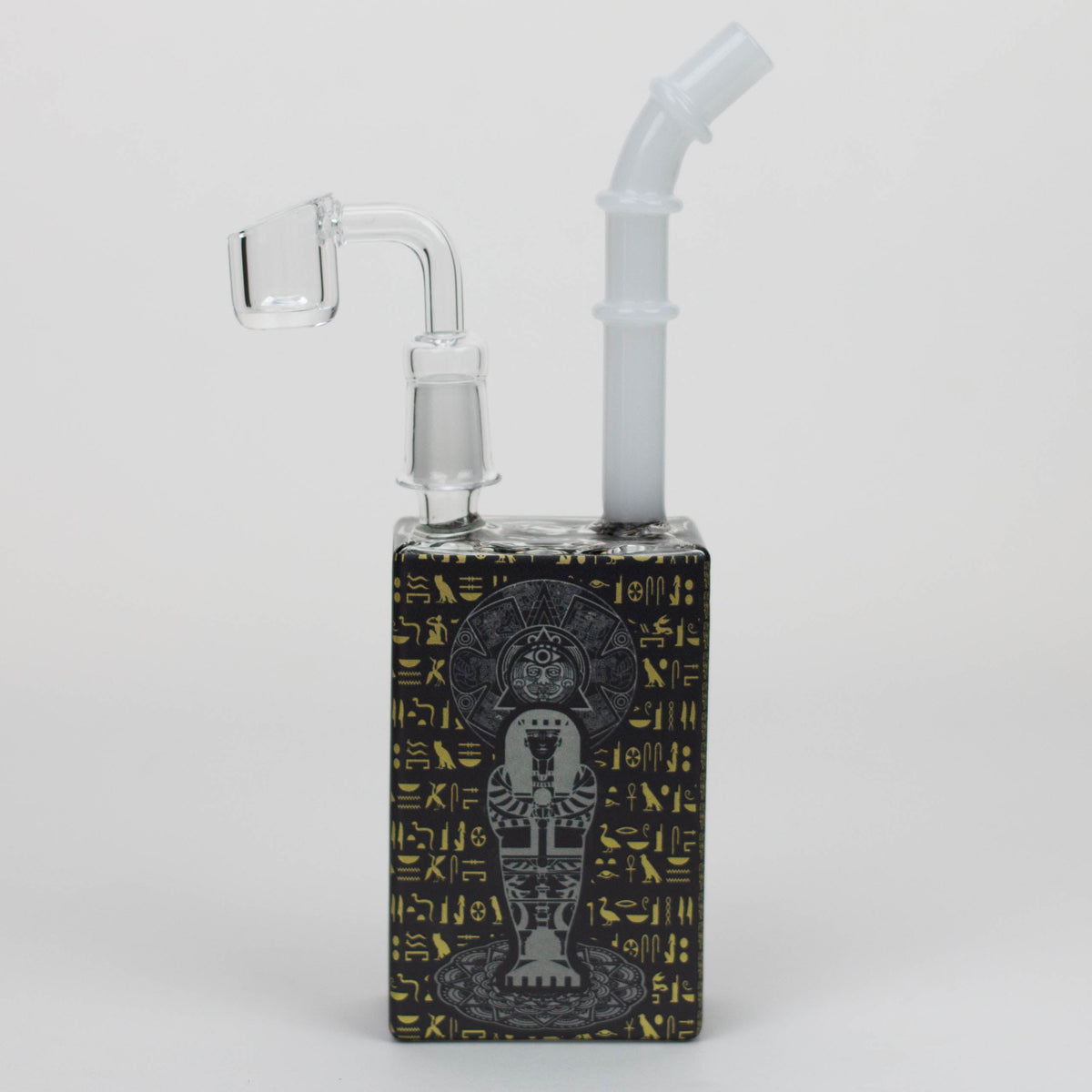 Glow In The Dark Juicy Box Dab Rig (Egyptian Edition) mummy front view