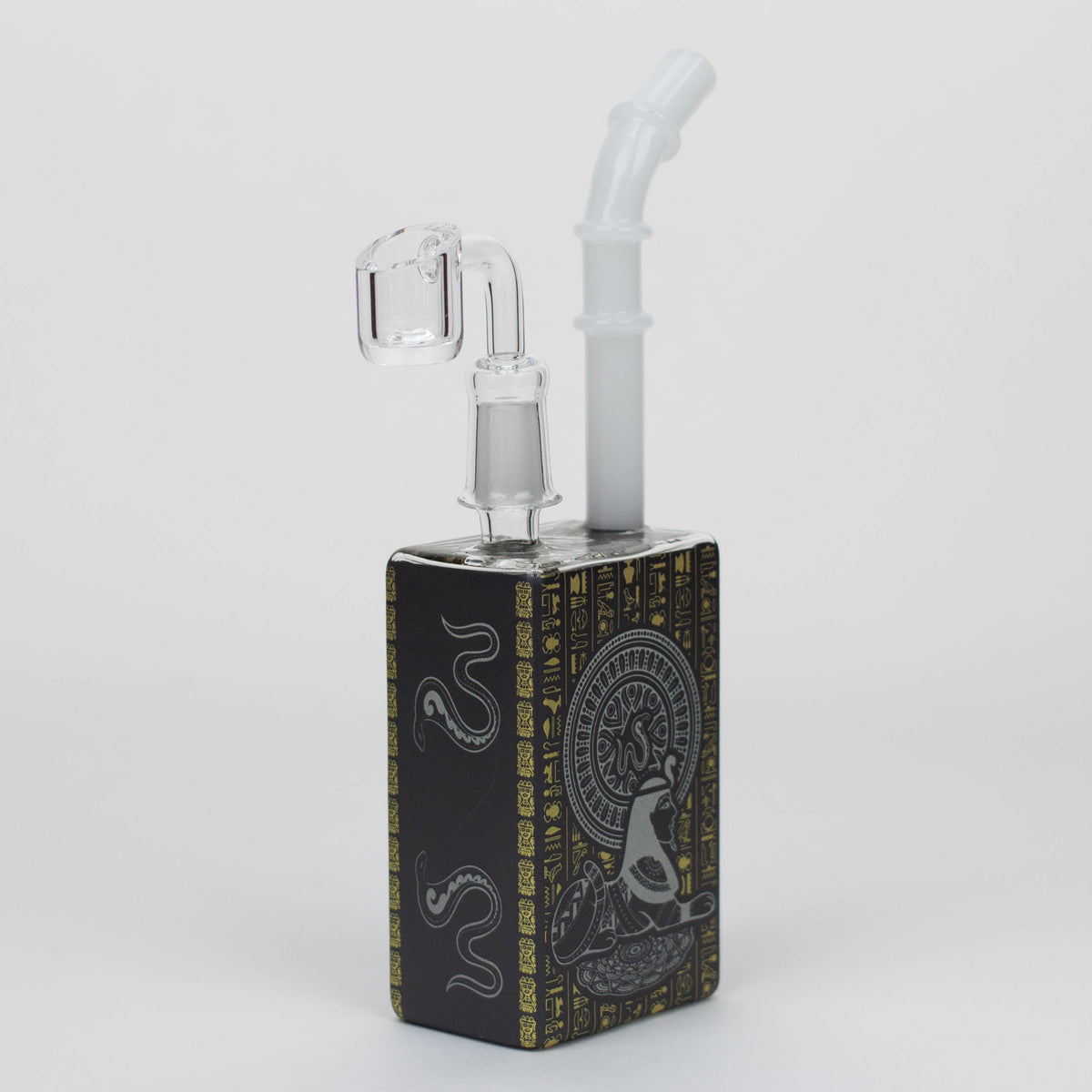 Glow In The Dark Juicy Box Dab Rig (Egyptian Edition) Snake