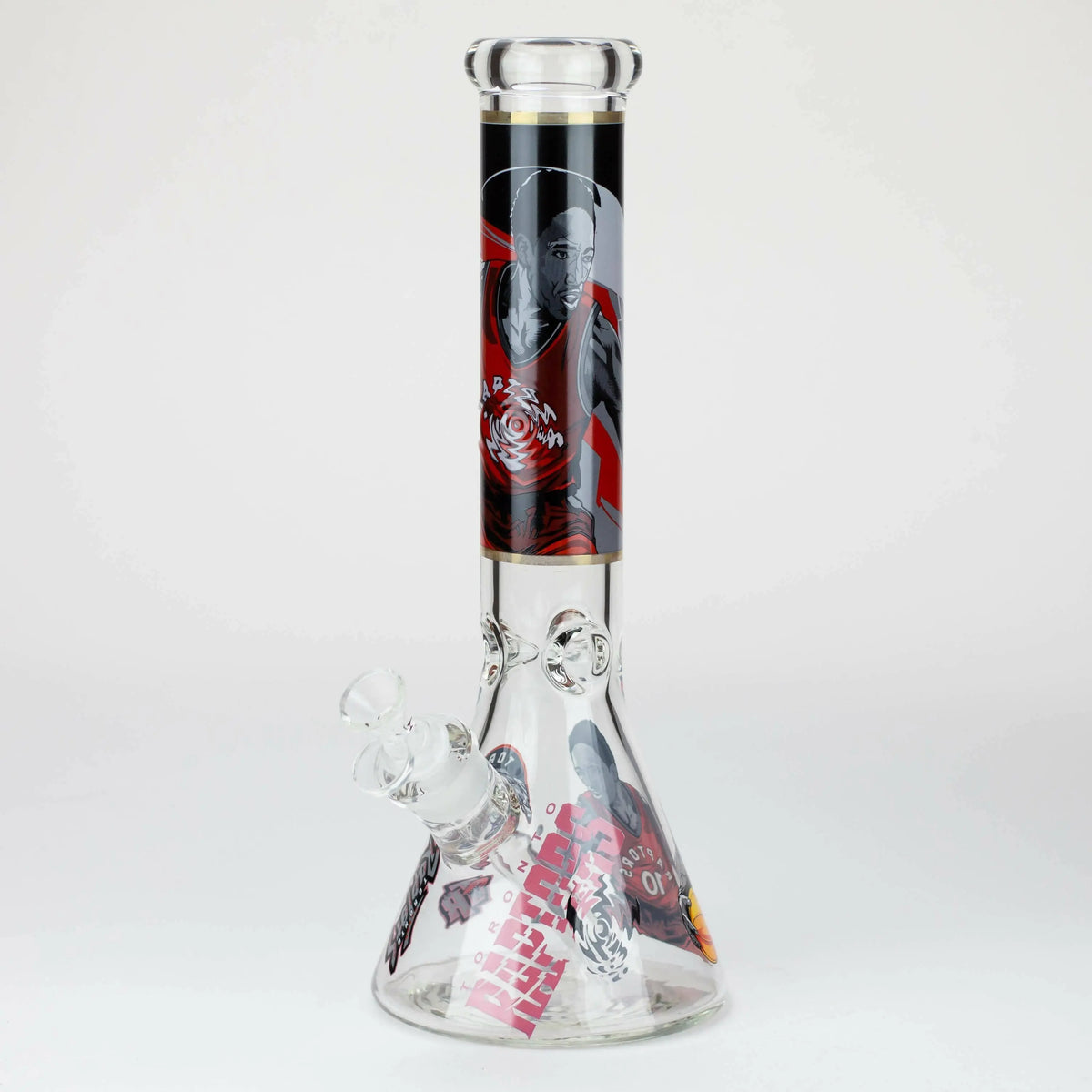 14-Inch TC 1 TO Champions Glass Water Bong viewed at angle.