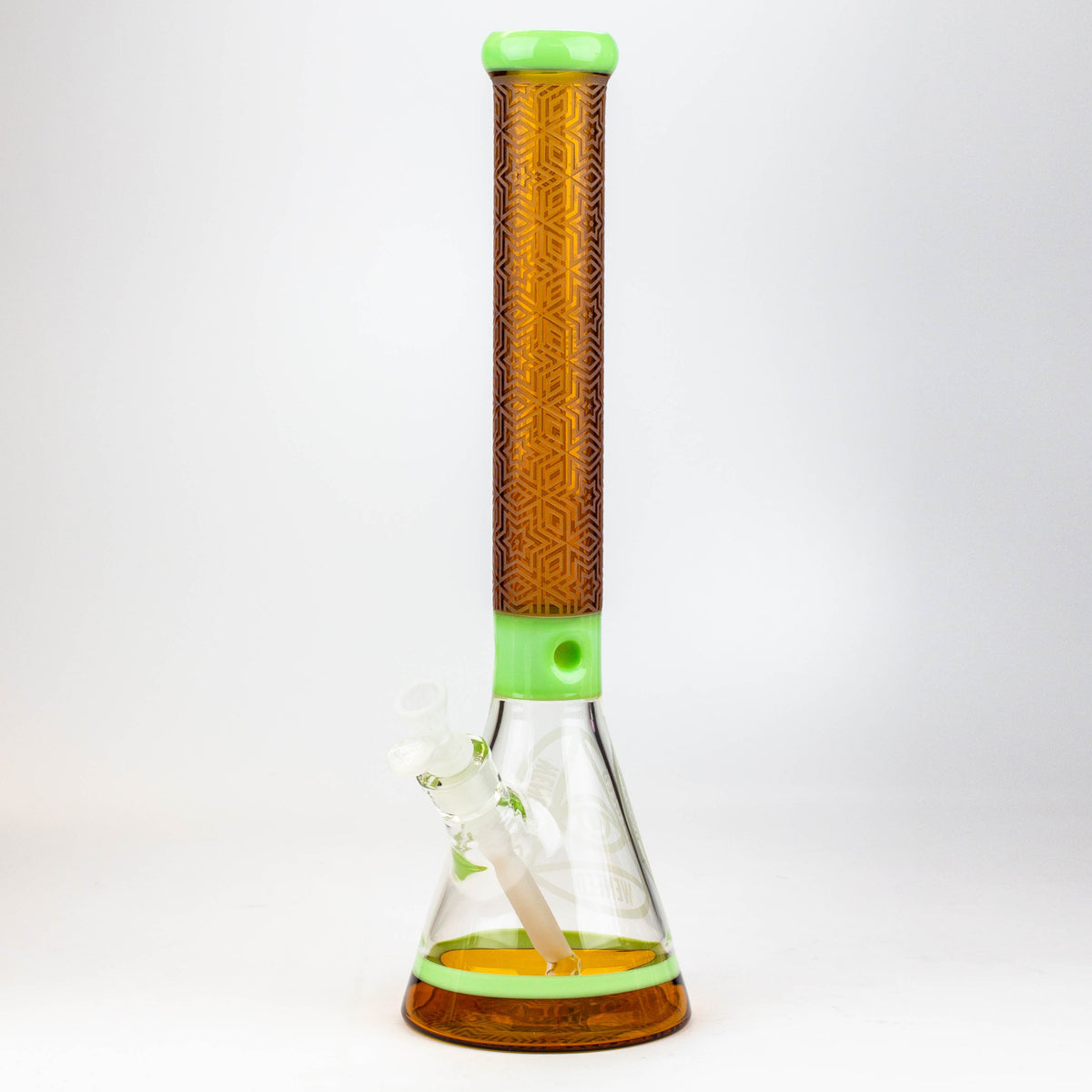 WENEED 18 inch Star Party Beaker Bong in Orange