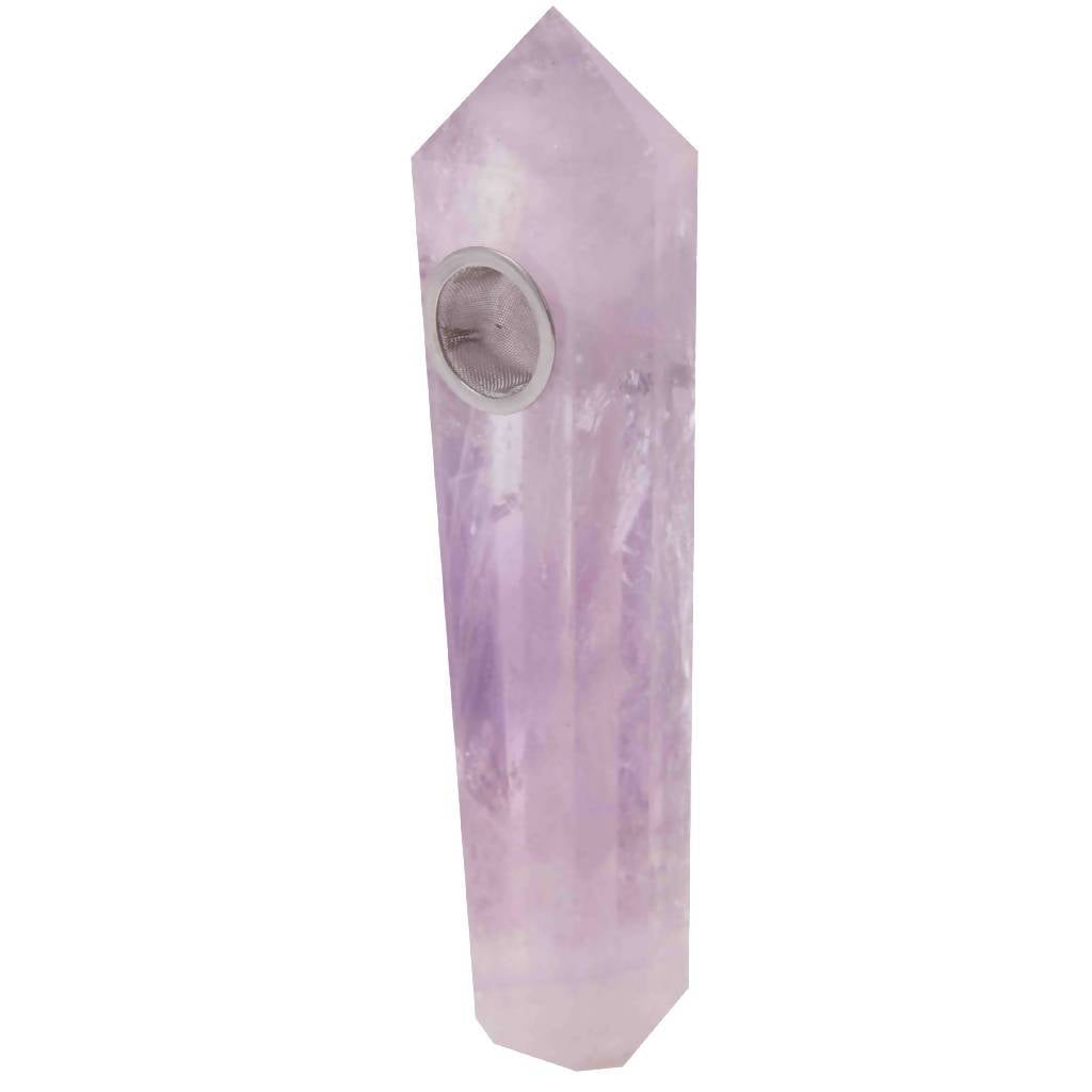 Amethyst Natural Gemstone Quartz Pipe