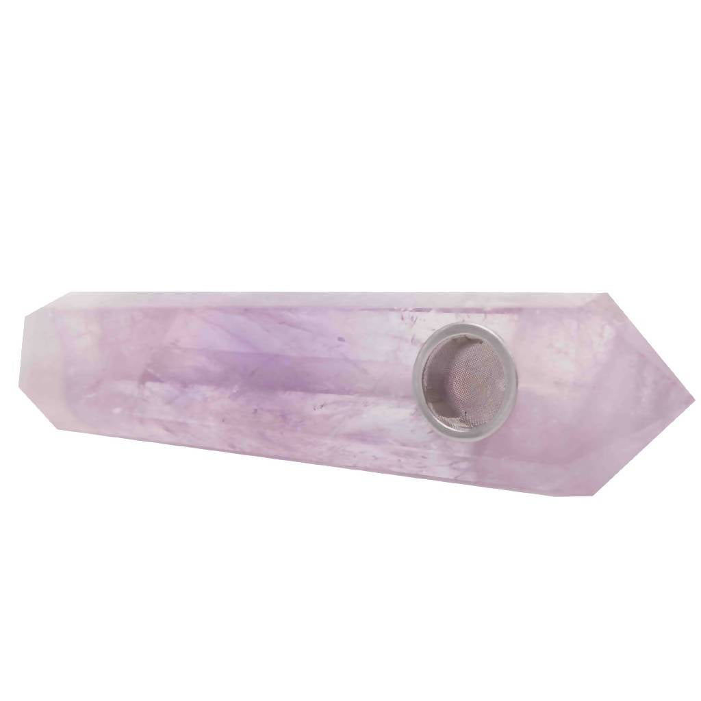 Amethyst Pink Quartz Pipe