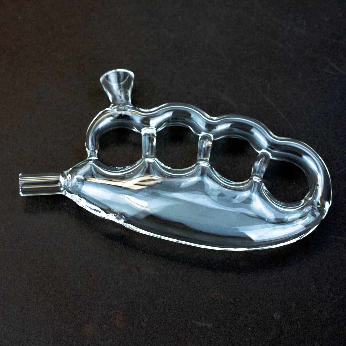 Glass Bubbler Knuckles Pipe - Canada