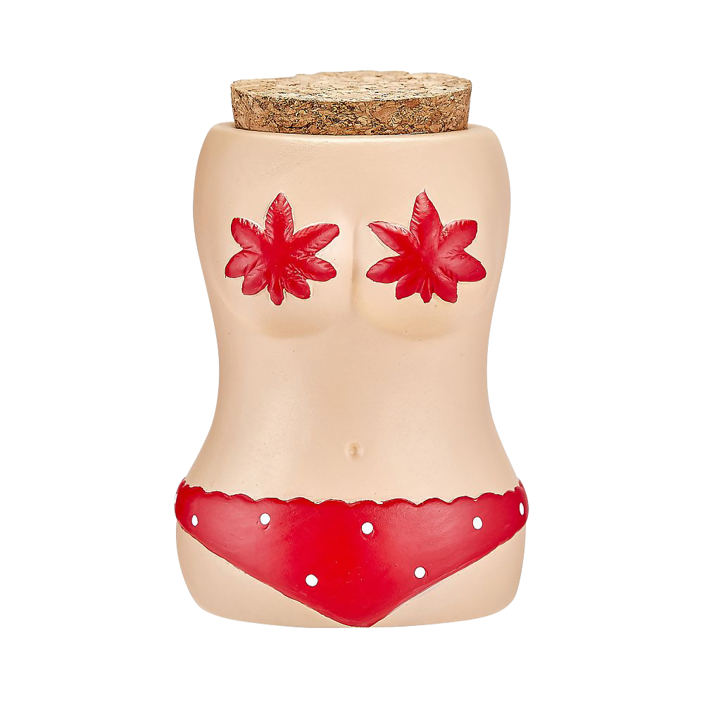 bikini stash jar for weed