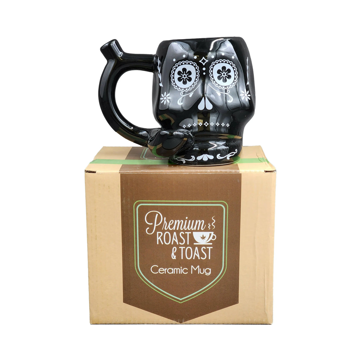 Roast & Toast Skull Mug Halloween Pipe