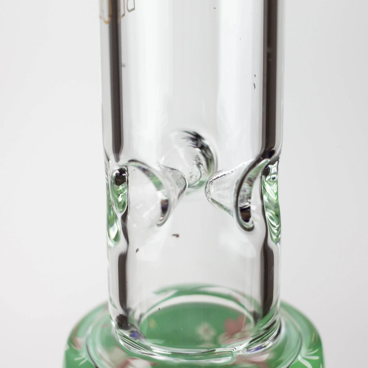 BLO 13" Flower Decal Glass Bong Close Up