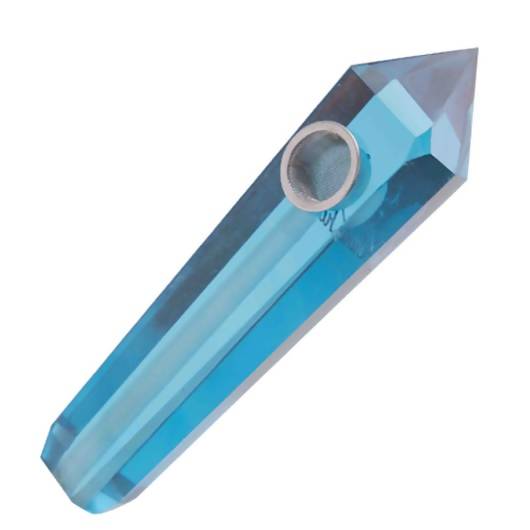 Blue Crystal Quartz Pipe 