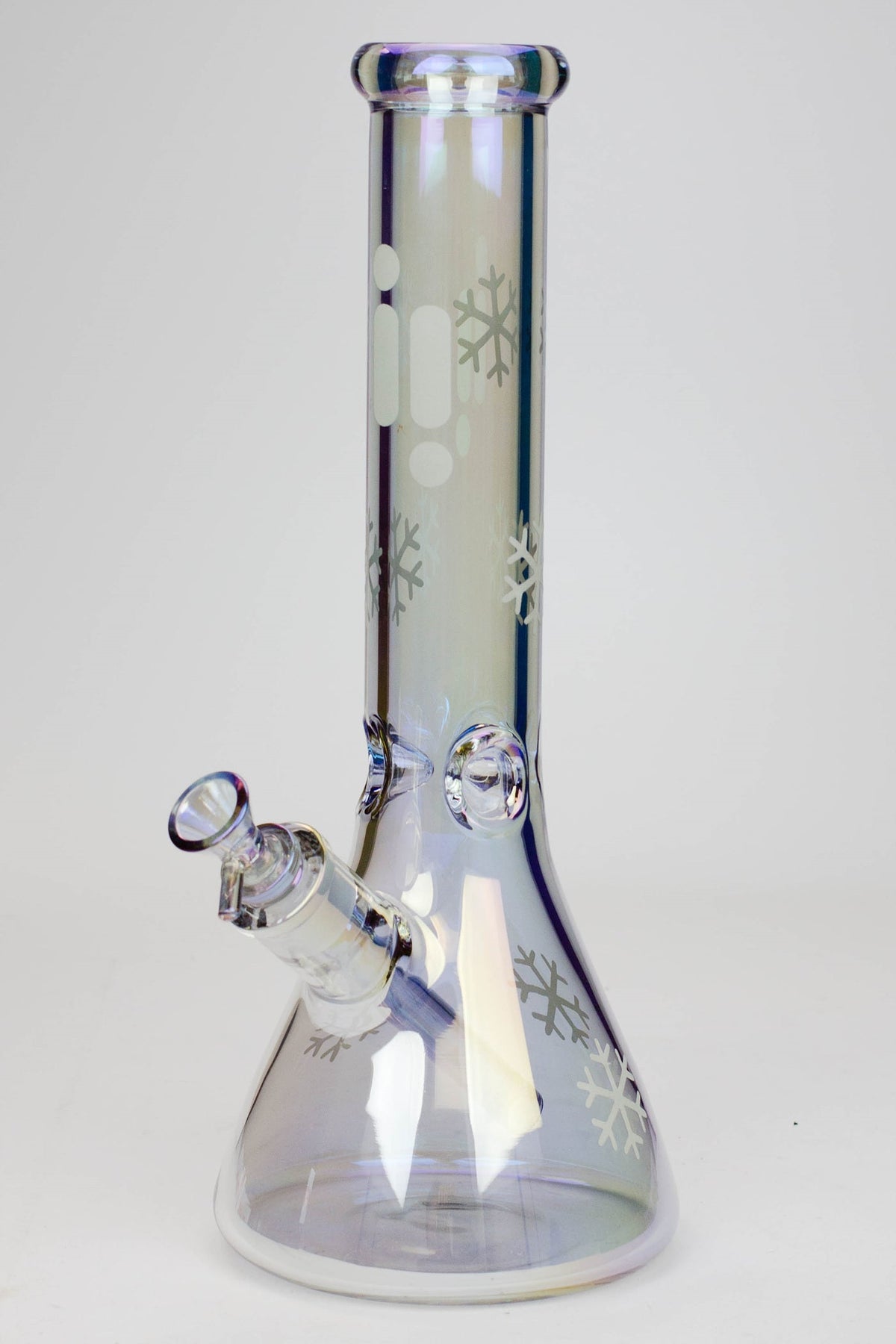 Infyniti 14" Snowflake Clear Glass Water Bong