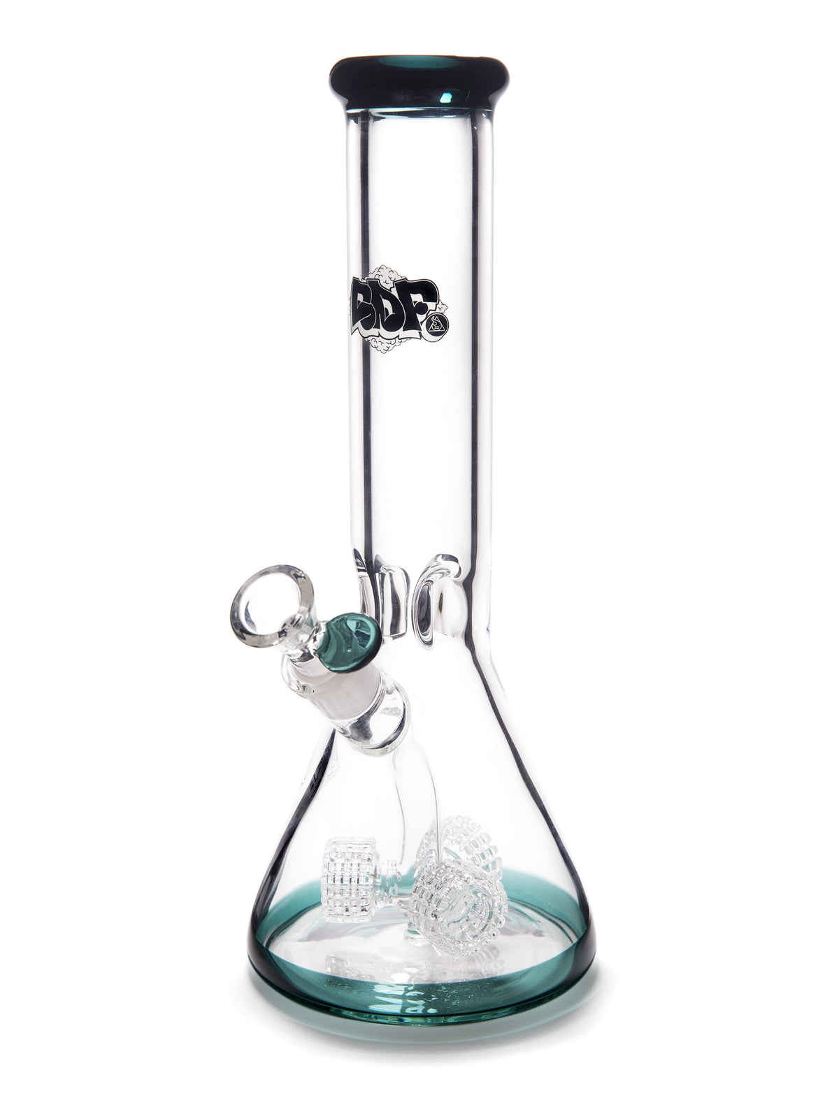 Squadafum 14" Matrix Percolator Beaker Bong in Teal