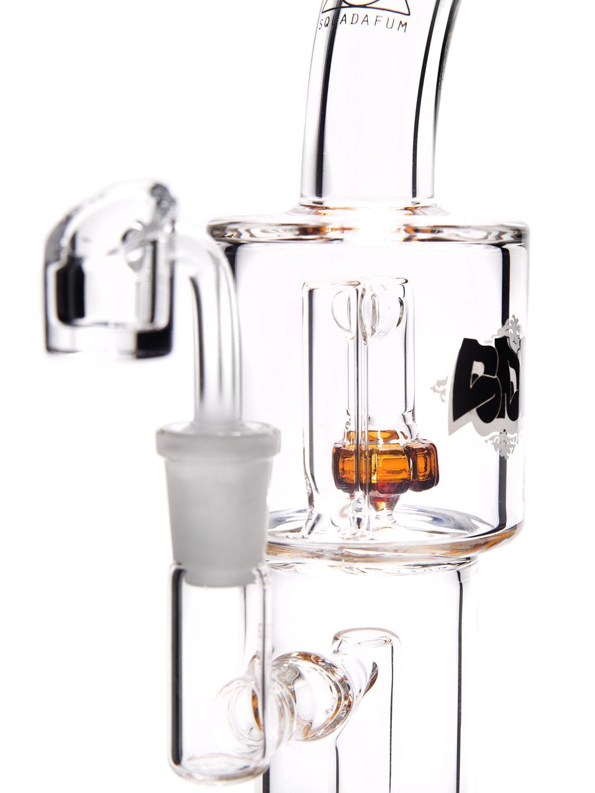 Squadafum Jah-Jah Premium Dab Rig Amber Close Up