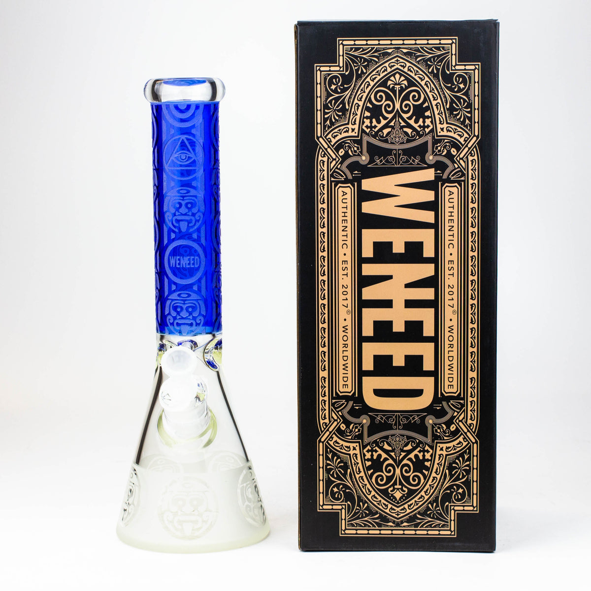 WENEED 14 inch Tribal Warrior Beaker Bong Packaging