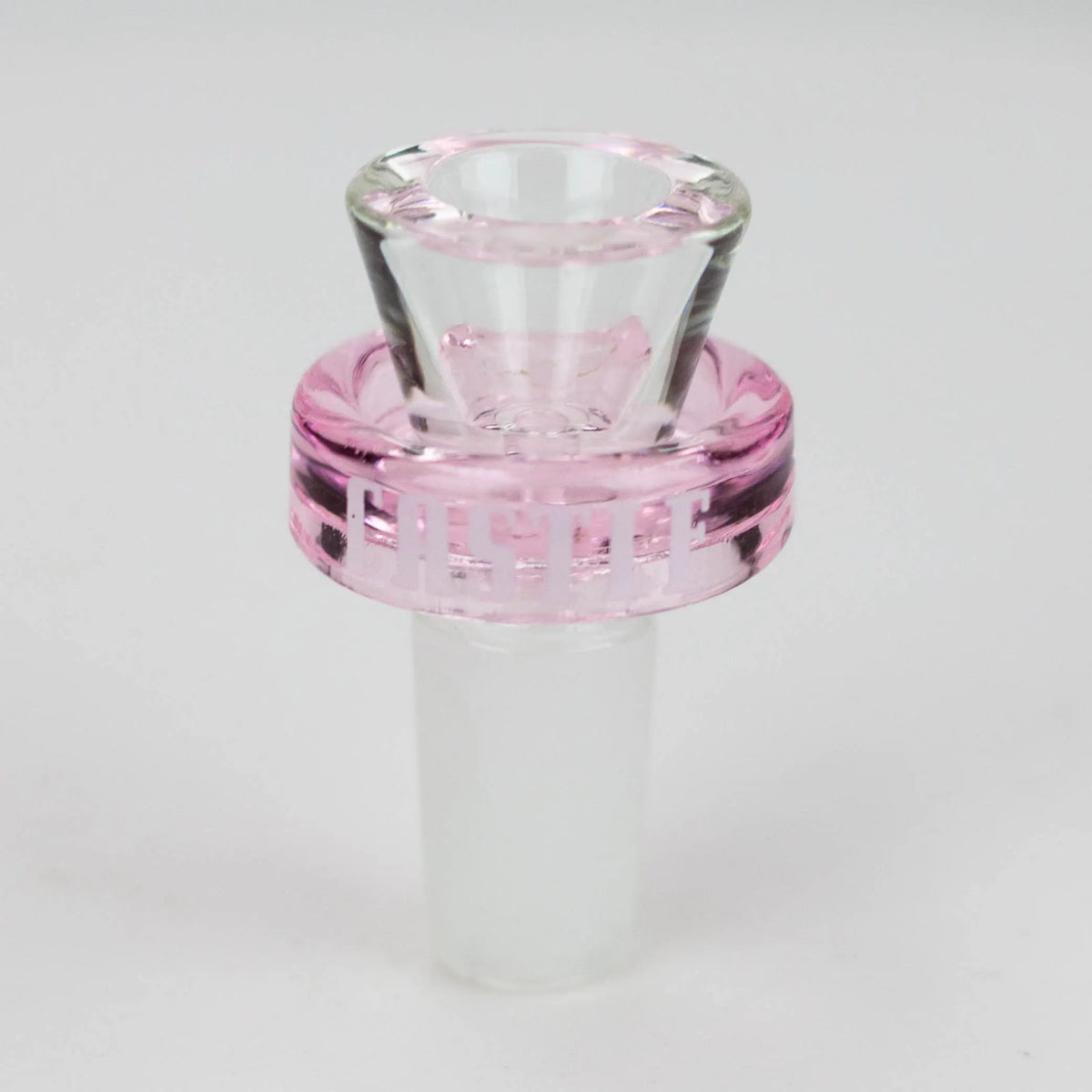 Pink Glass Bowl Piece For Bong Castle Glassworks