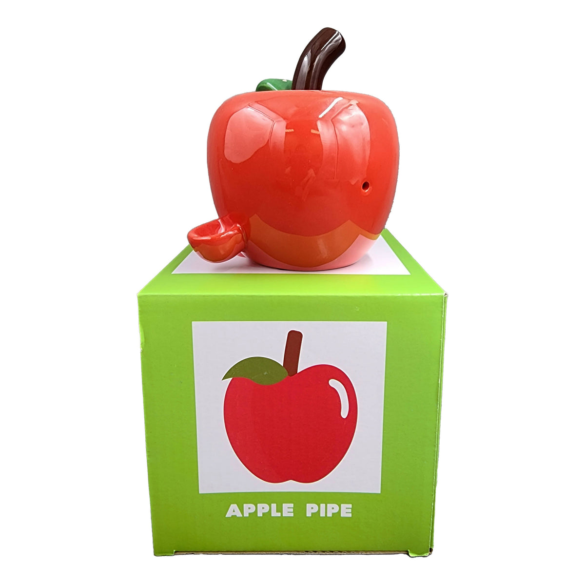 Ceramic Red Apple Pipe with Packaging