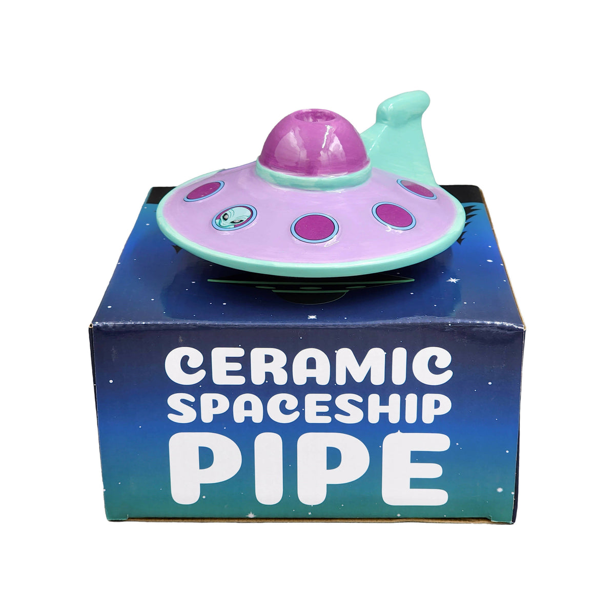 Ceramic Spaceship Pipe on Packaging