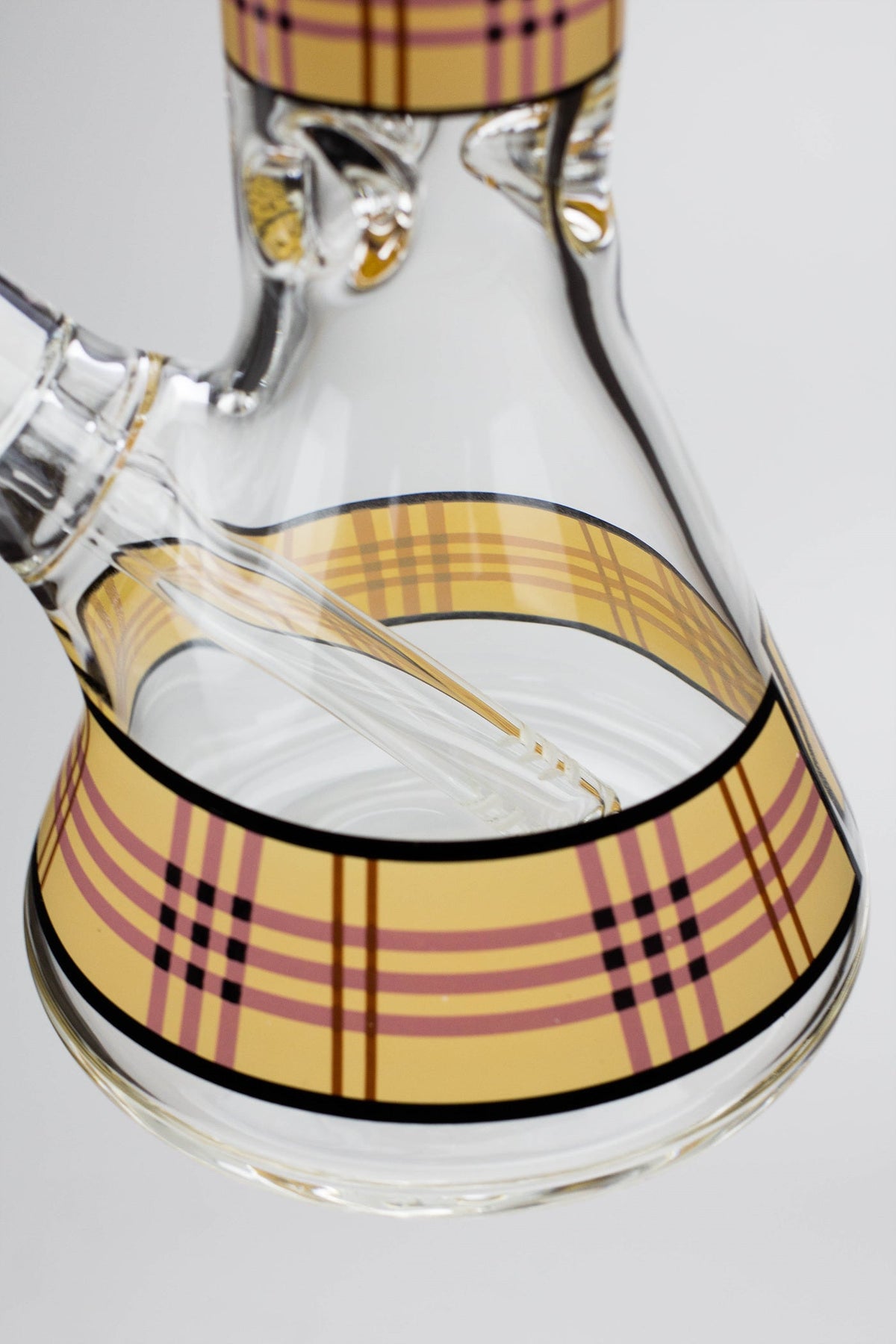 Base of the 17.5 Inch Checkered Beaker Bong