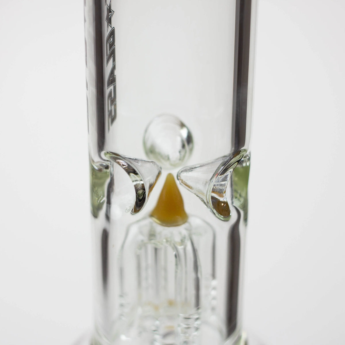 Ice Catcher in the 17 Inch Cone to Double Tree Perc Beaker Bong by Nice Glass