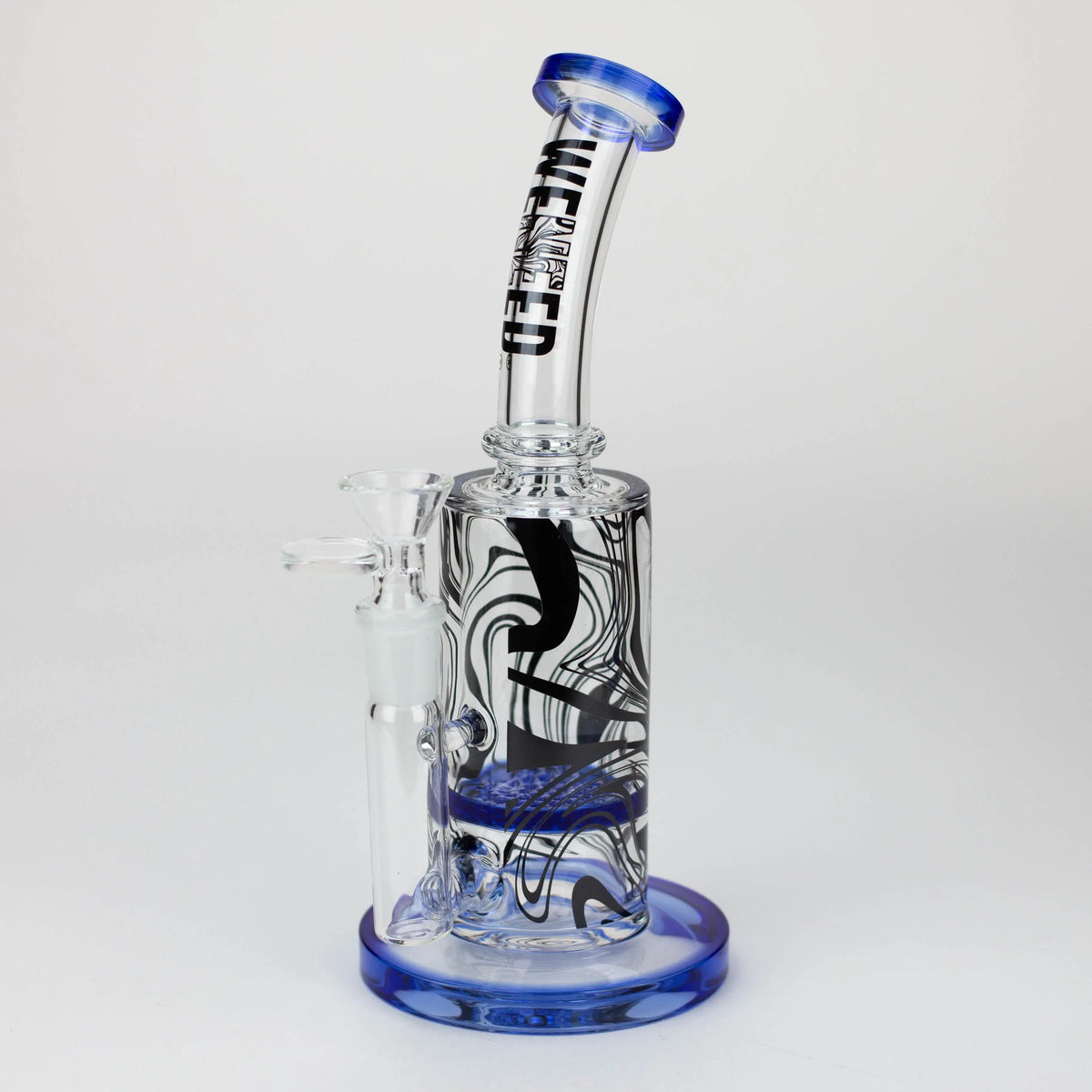 8.5 Inch Cosmic Dust Glass Bong with Diffuser by WENEED