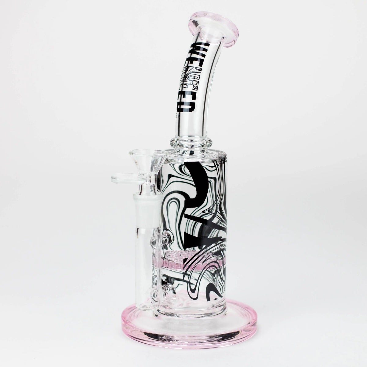 8.5 Inch Cosmic Dust Glass Bong by WENEED in Pink