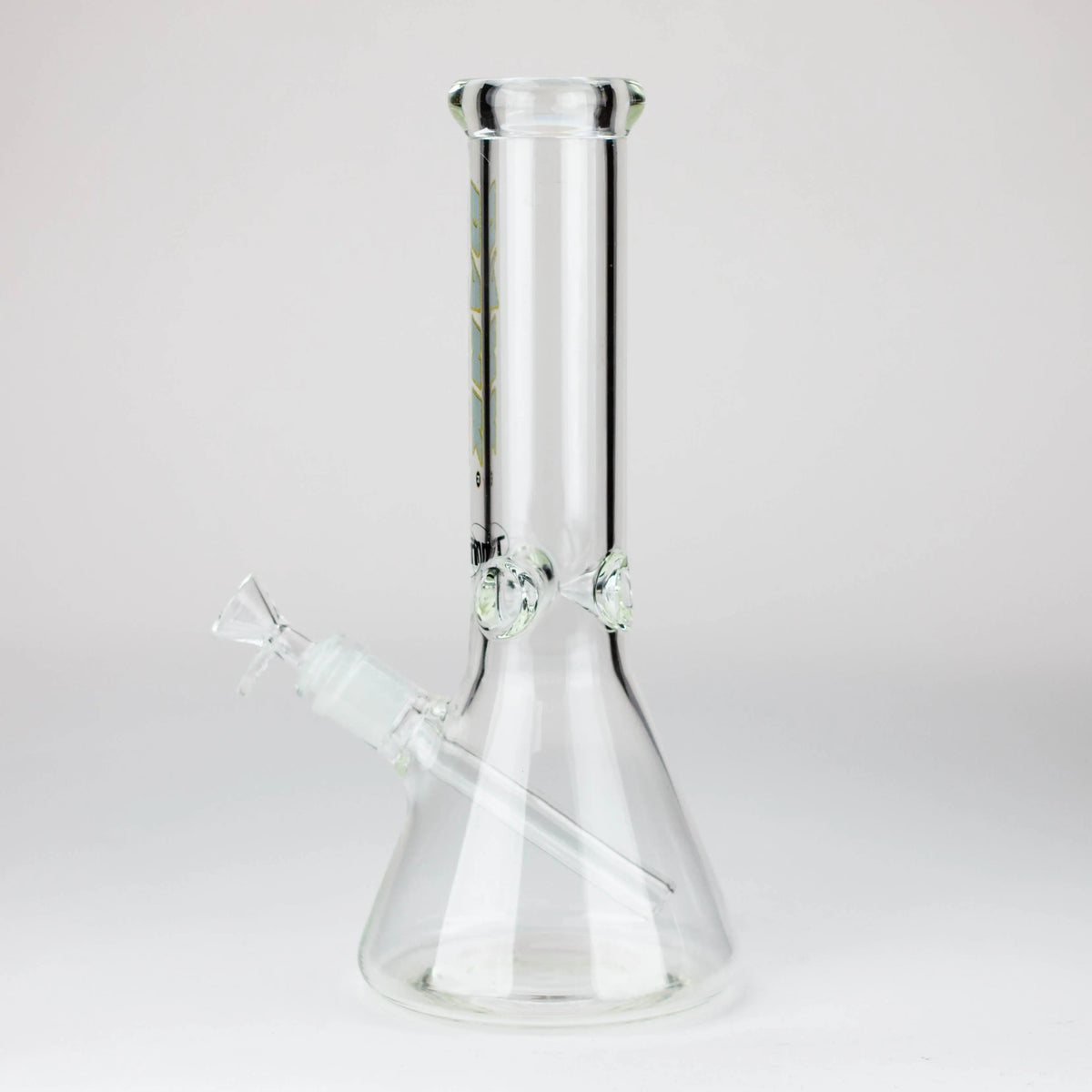 Side View of the 12 inch Glass Beaker Bong from Dank