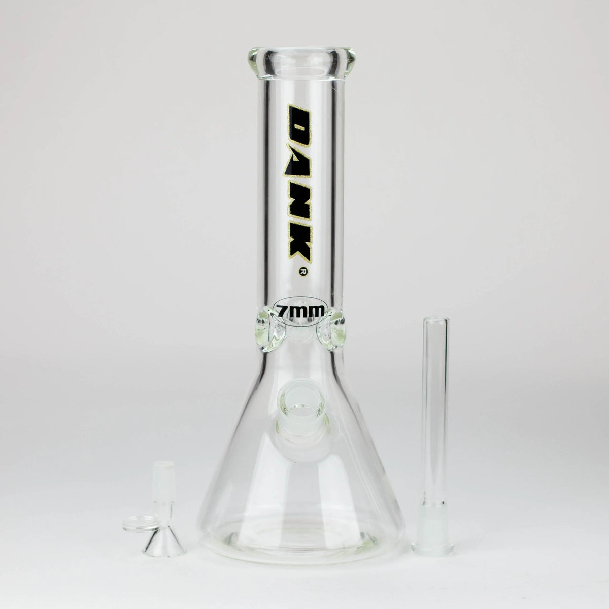 12 inch Glass Beaker Bong from Dank with glass bowl piece and downstem