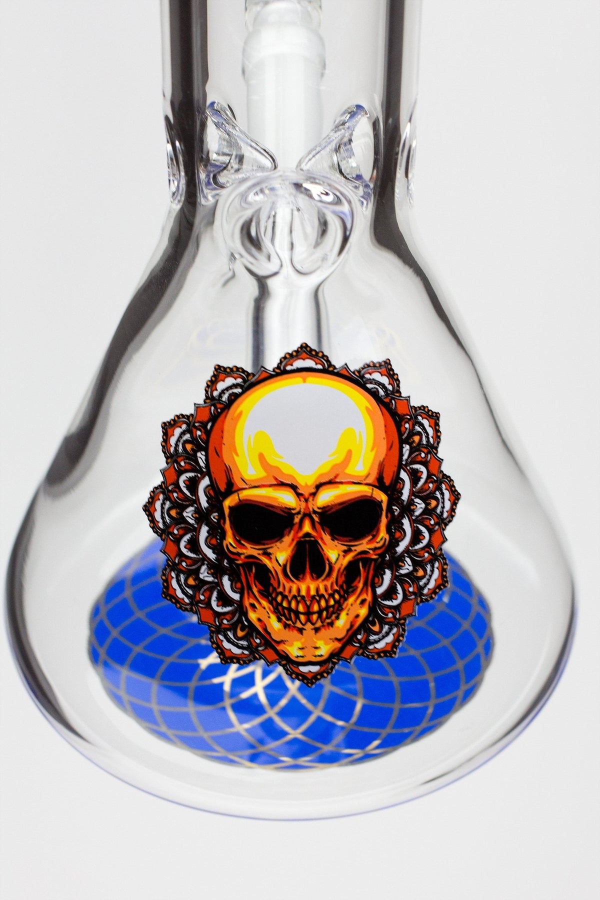 Skull Design on the 9.5" DANK Beaker Bong