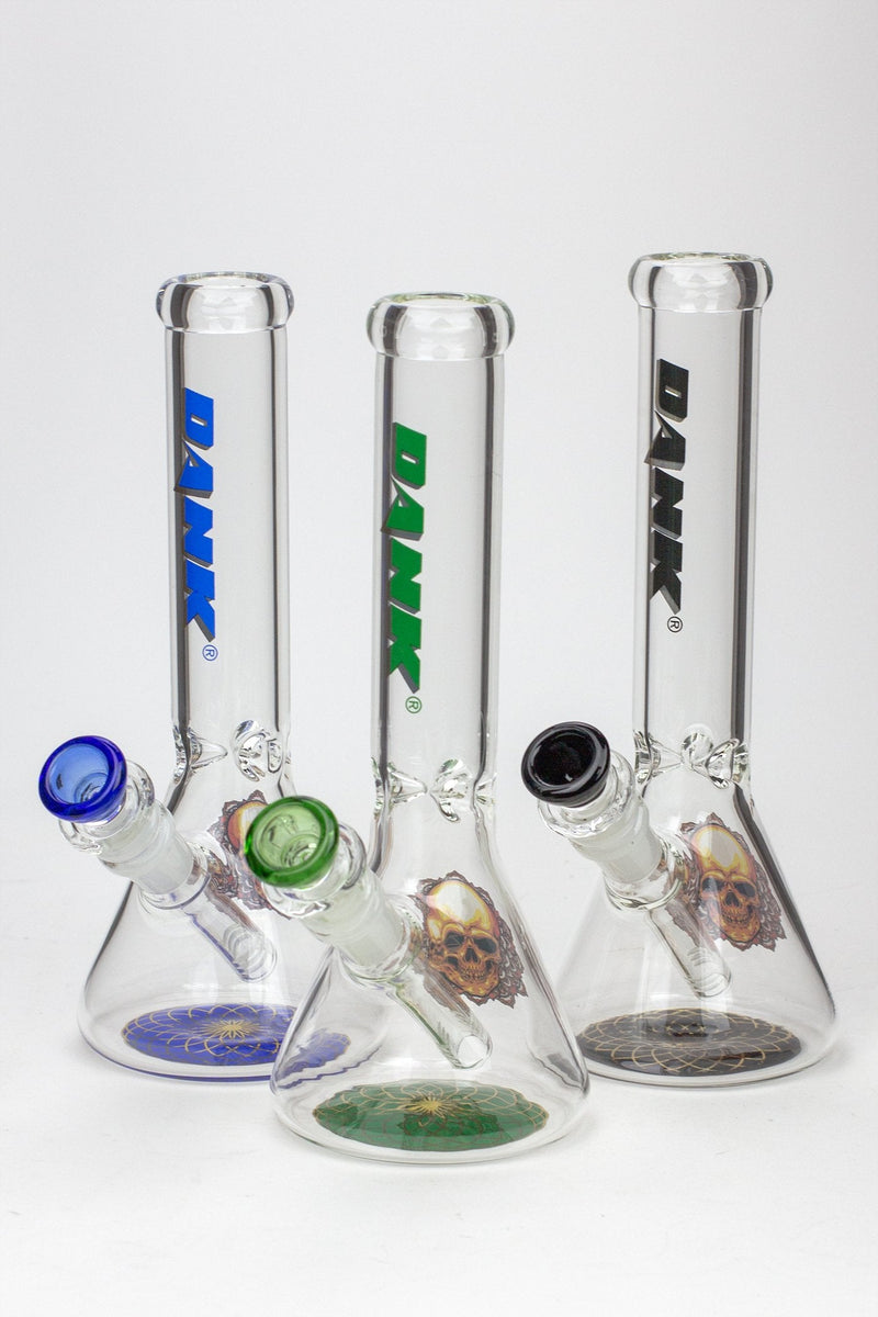 Three 9.5" DANK Beaker Bongs