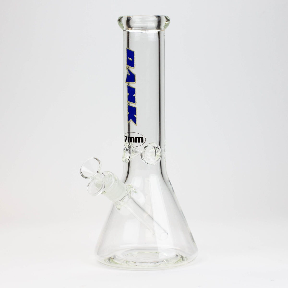 12 Inch Glass Pyramid Beaker Bong in Blue from DANK