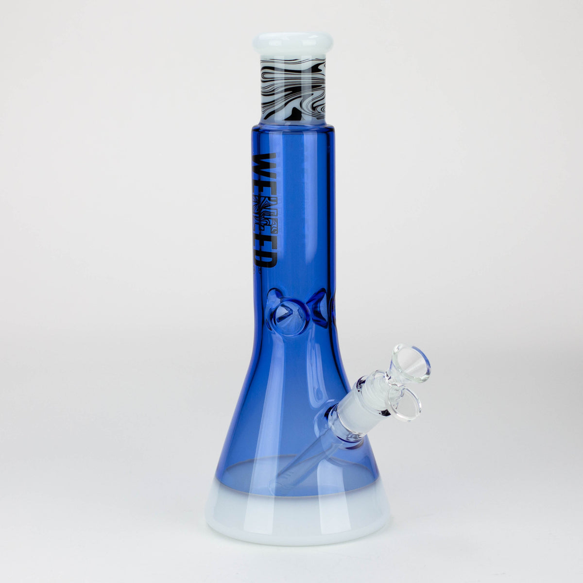 12" Dark Matter Water Bong in Blue from WENEED Glass