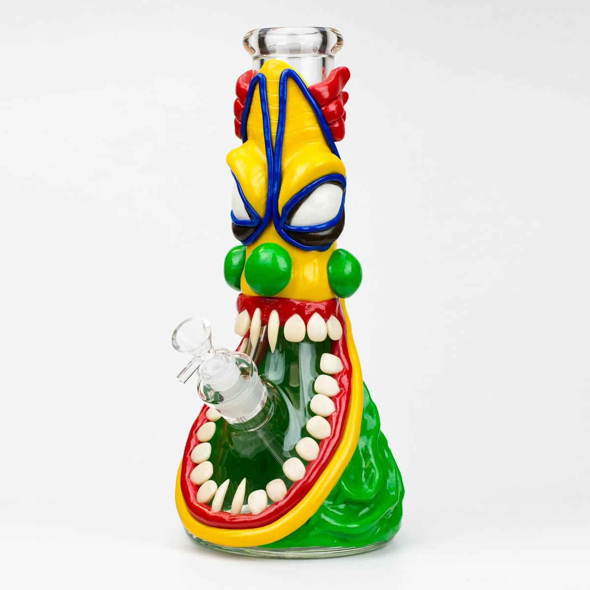 Evil Clown Beaker Bong in Green