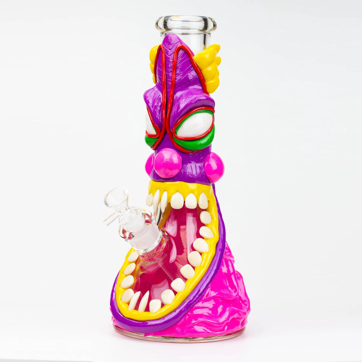  Evil Clown Beaker Bong in Pink