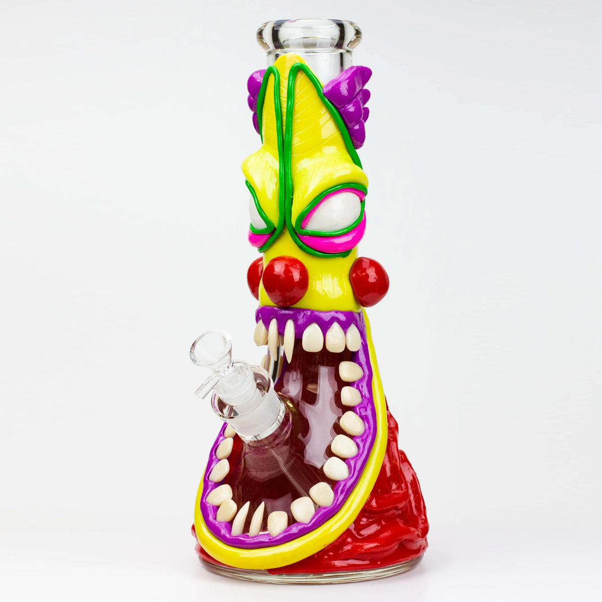 Evil Clown Beaker Bong in Red