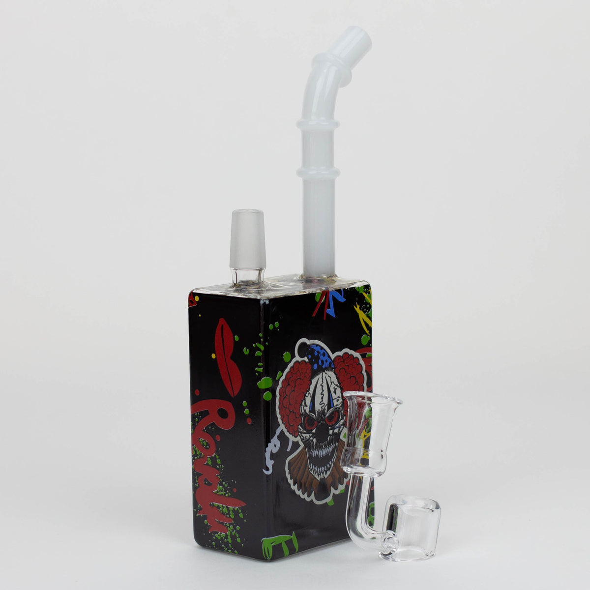 Juicy Box Glow In The Dark Dab Rig For Concentrates - Evil Clown Edition