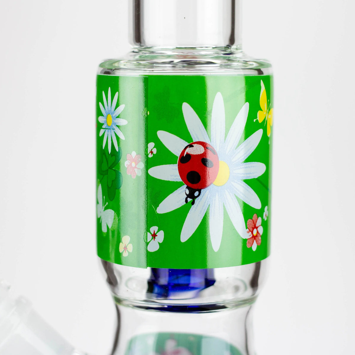 BLO 13" Flower Decal Glass Bong Design