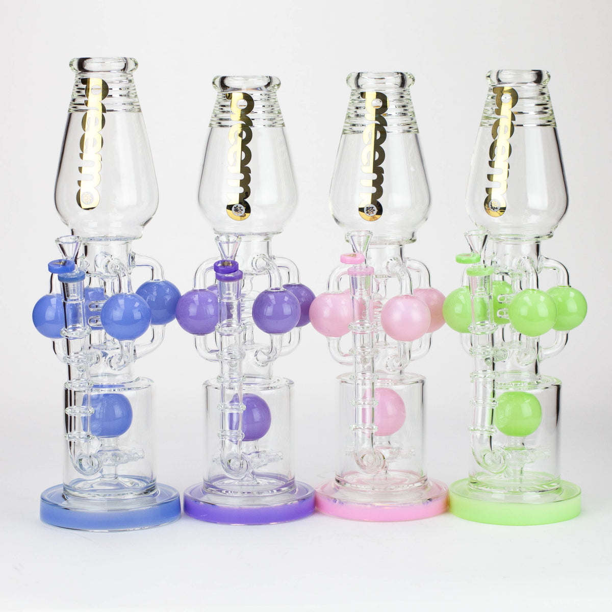 Four preemo - 16 inch Sprocket Perc Recycler Bongs