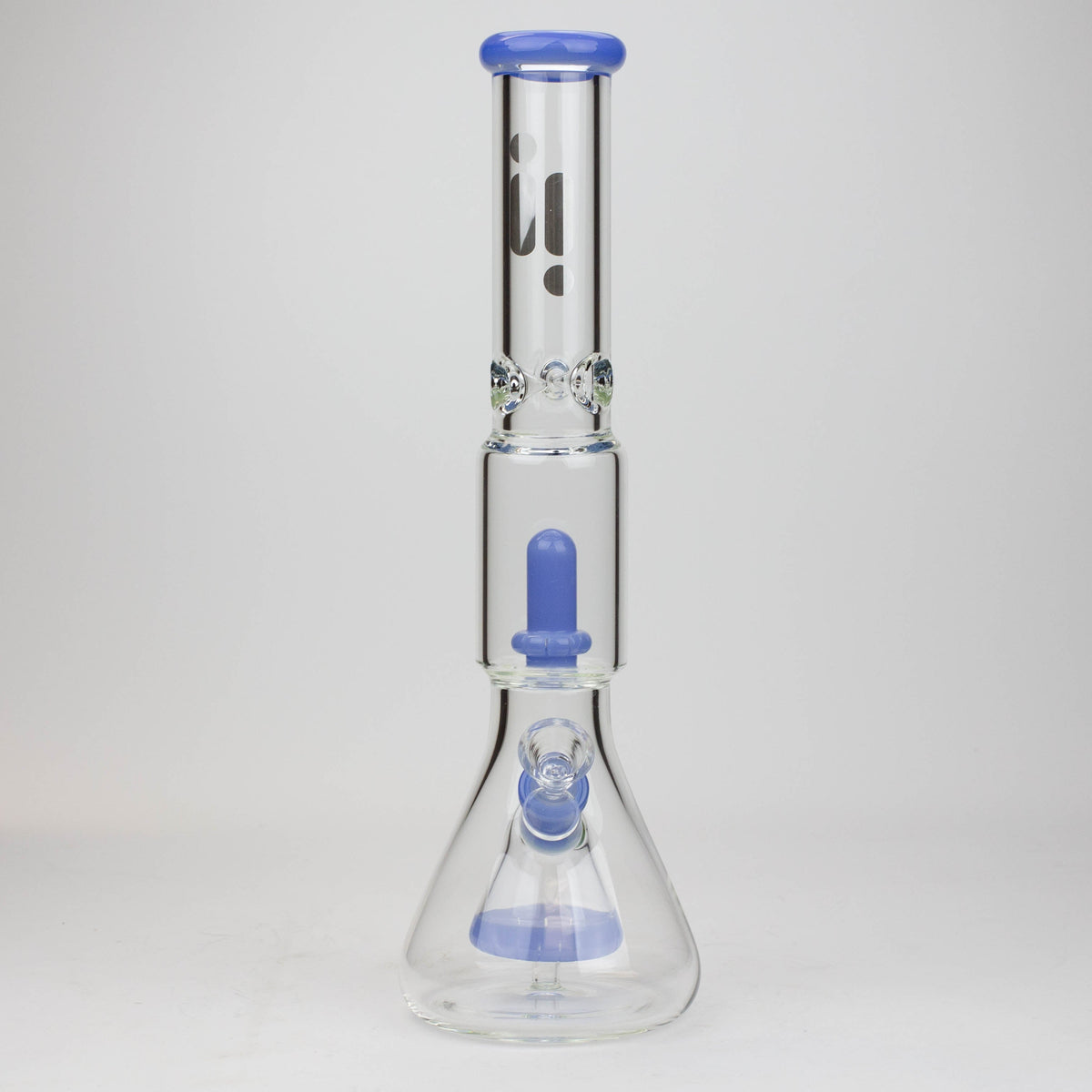 Front View of the 16 Inch Showerhead Perc Bong With Cone Diffuser from Infyniti