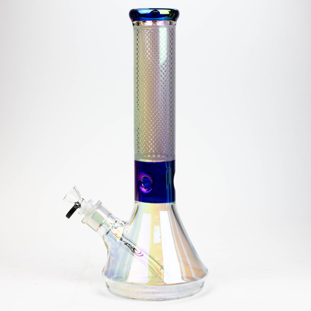 13" Genie Electroplated Glass Beaker Bong Full Shot