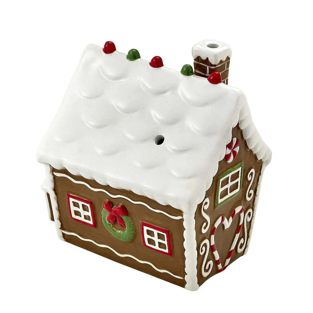 ceramic gingerbread house christmas pipe