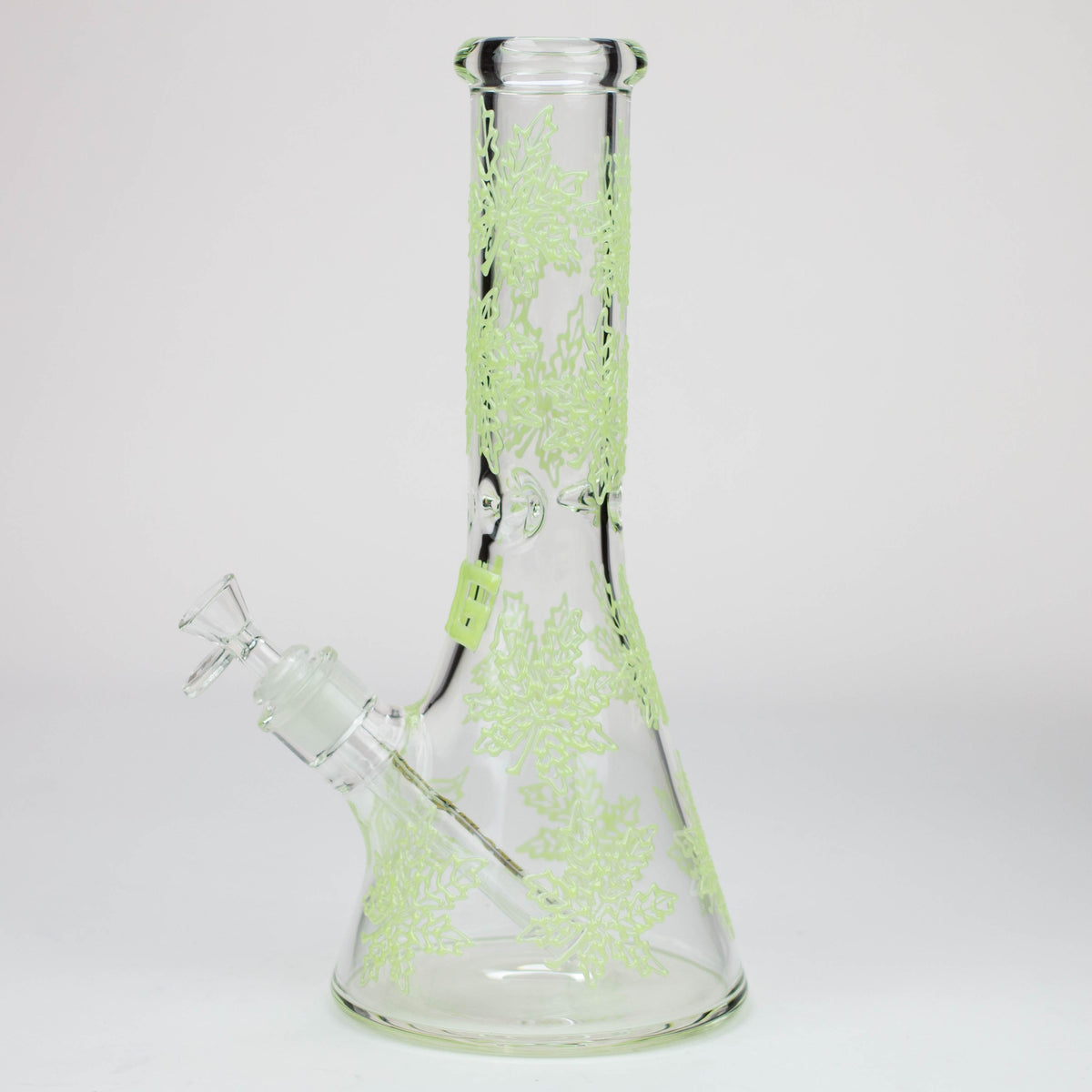 Nice Glass Glow In The Dark Beaker Bong