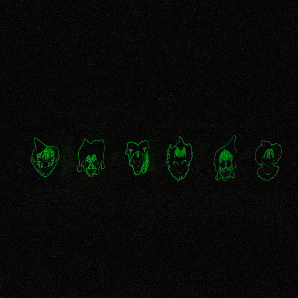 Juicy Box Glow In The Dark Dab Rig - Evil Clown Edition Lights Off 