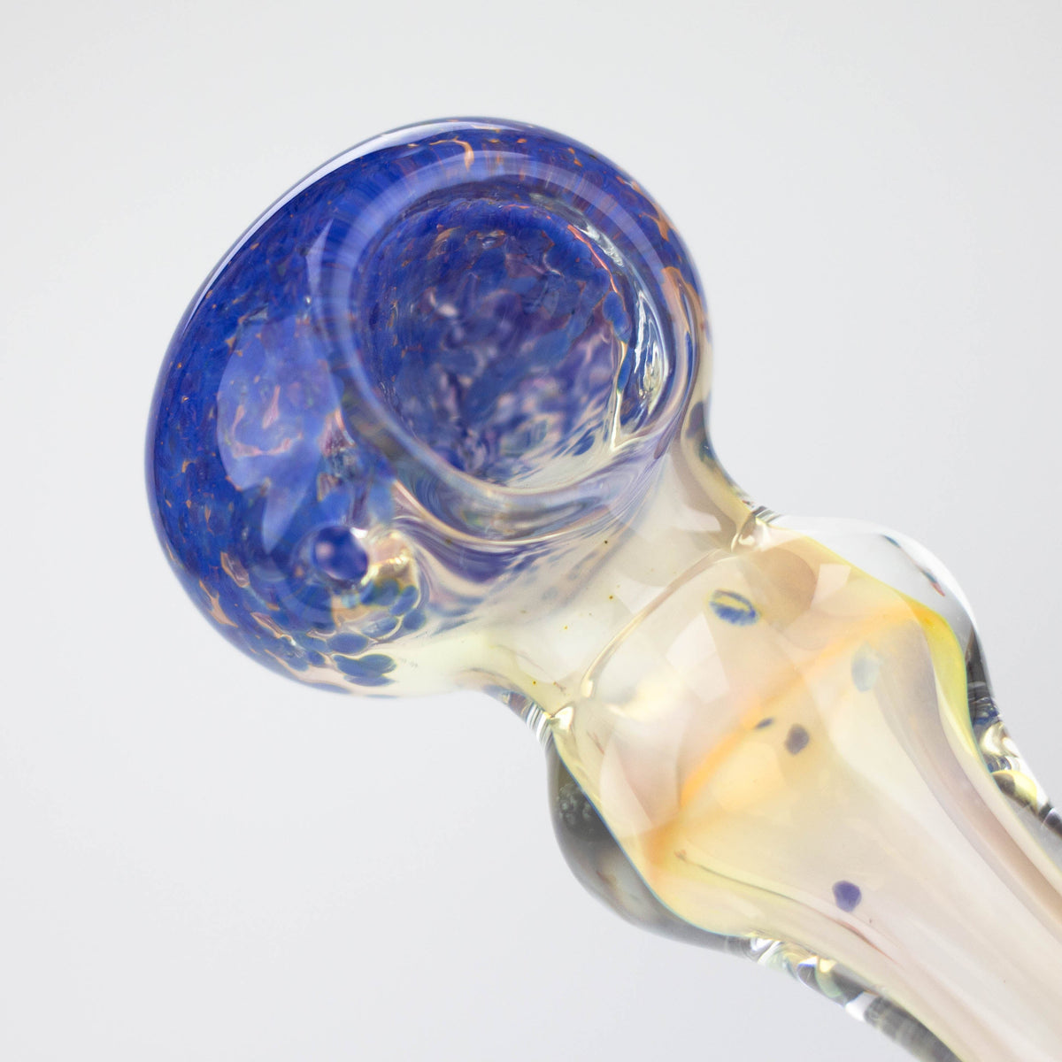 Mini Blue Glass Pipe For Cannabis