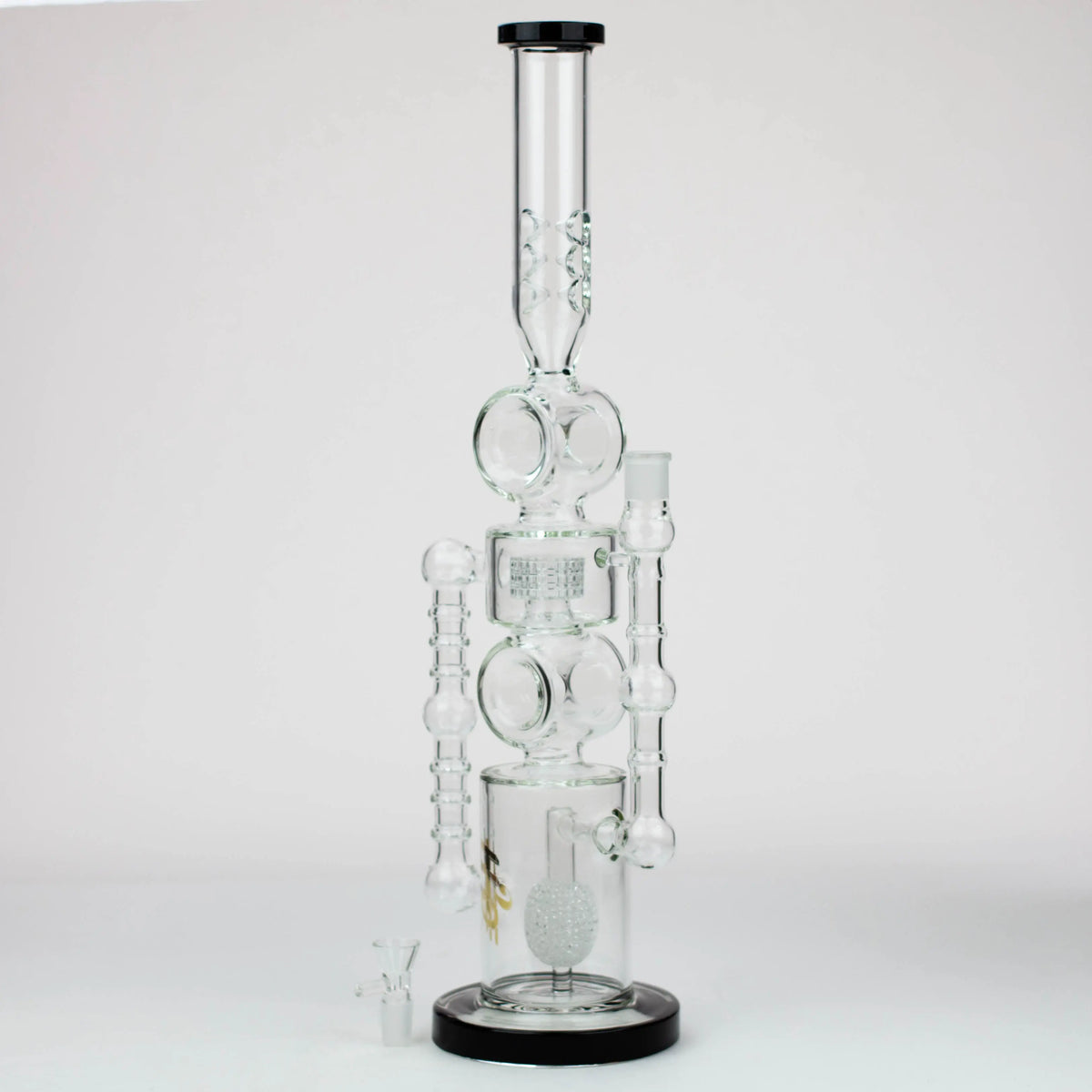 H2O 21-Inch Double Ring Recycler Bong with drum diffuser