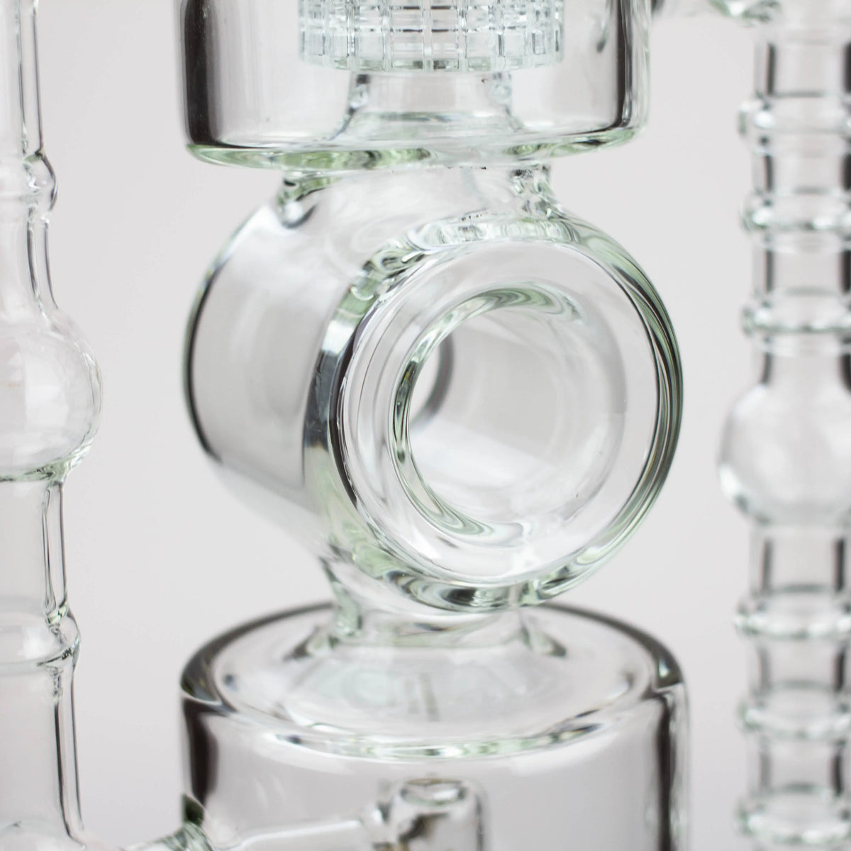 Double Ring Recycler System in the H2O 21-Inch Double Ring Recycler Bong