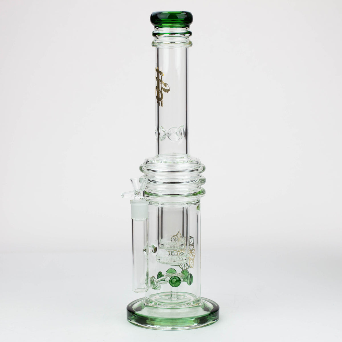 H2O 17 inch Double Layer Honeycomb Bong in Green